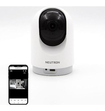 Neutron NTL-IP05-3MP Ethernet Mini Sim Kartlı 1 Kameralı 360 Derece Dönen Gece Görüşlü IP İç Mekan Kablosuz Güvenlik Kamerası