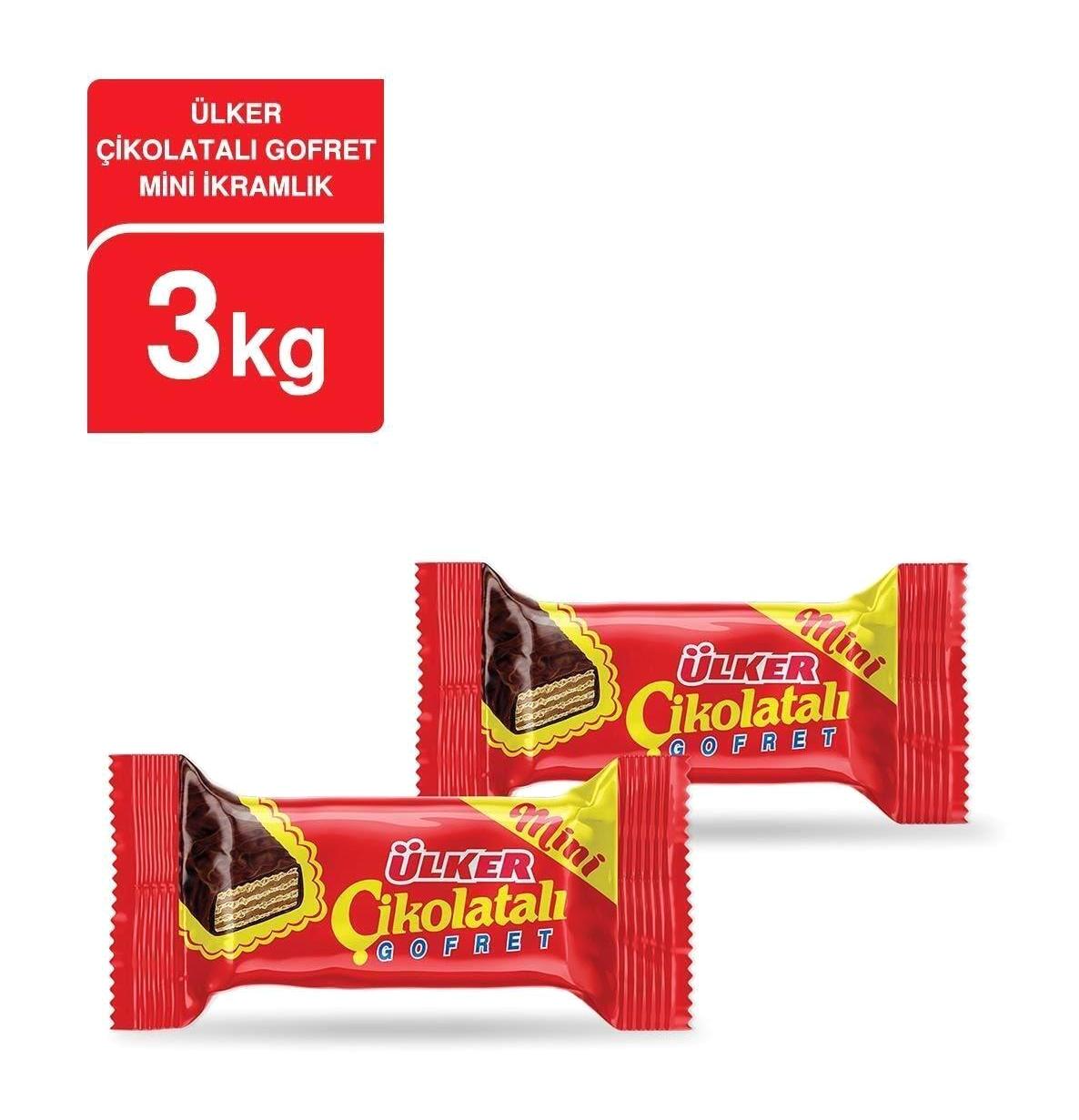 Ülker Mini Dökme Çikolatalı Gofret 3 kg