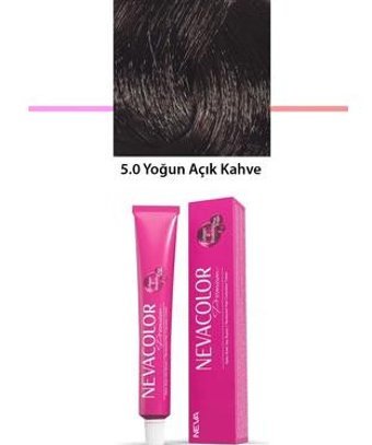 Neva 5.0 Yoğun Açık Kahve Organik Krem Saç Boyası 50 gr