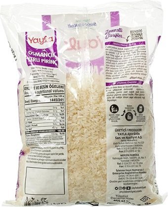 Yayla Osmancık Pirinç 1 kg