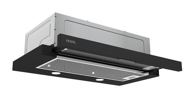 Vestel SA 6012 S Sürgülü Siyah Aspiratör