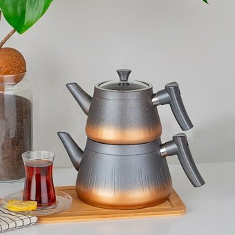 Porsima Redline Granit Çaydanlık Gri