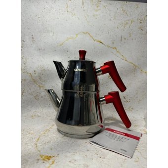 Schafer Ermix Çelik Çaydanlık Gümüş