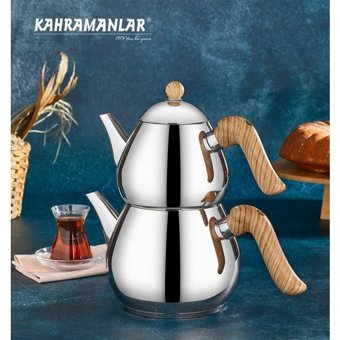 Kahramanlar D-167 Çelik Çaydanlık Gümüş
