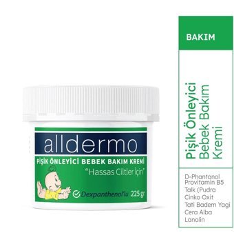 Alldermo Parfümsüz Parabensiz Pişik Kremi 225 gr