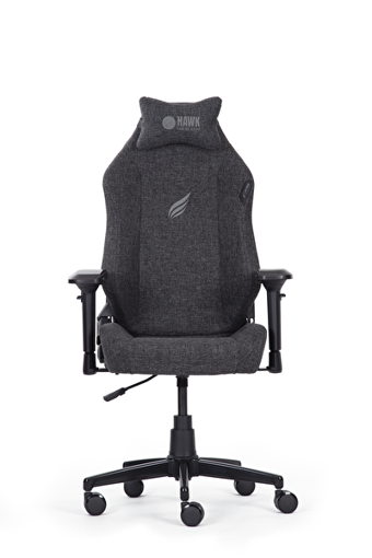 Hawk Gaming Chair Ortopedik Kumaş Oyuncu Koltuğu Gri