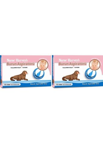 Nurse Harvey's Yedek Uçlu Nazal Burun Aspiratörü Seti+Yedek Ucu 2x10'lu