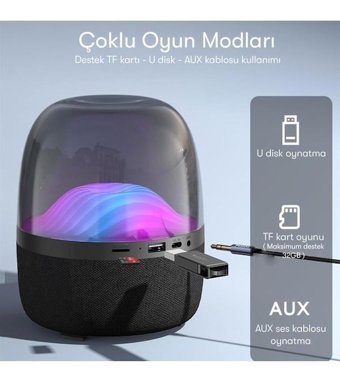 Yesido YSW08 Bluetooth Hoparlör Siyah