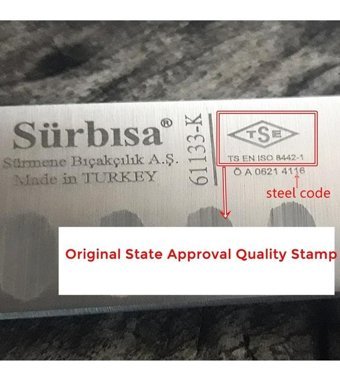 Sürbisa 21 cm Çelik - Plastik Et Bıçağı