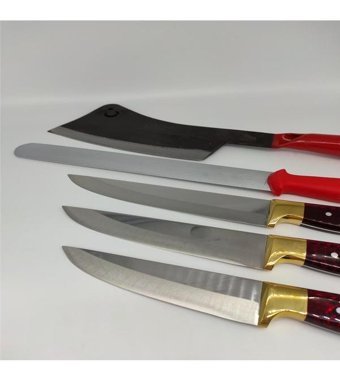 Hisar Bıçak 13.5 cm Çelik Et Bıçağı Kırmızı