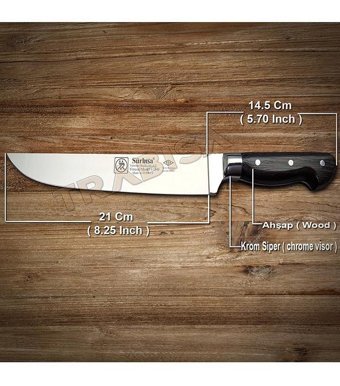 Sürbisa 61040 21.8 cm Ahşap - Çelik 12 Parça Et Bıçağı
