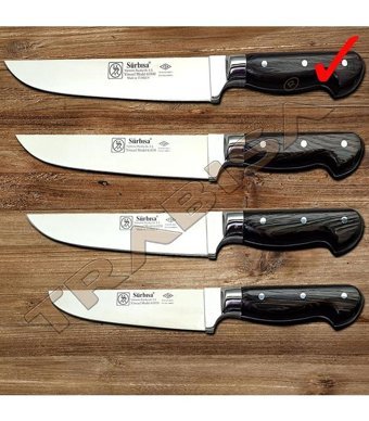 Sürbisa 61040 21.8 cm Ahşap - Çelik 12 Parça Et Bıçağı