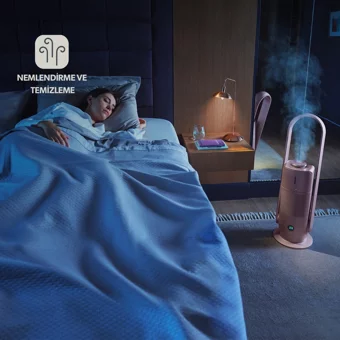 Homend O-Zone Duo Pro 9006H 60 W 20 m² Karbon Filtreli İyonizer Ozonsuz Hepa Filtreli Hava Temizleyici Pembe