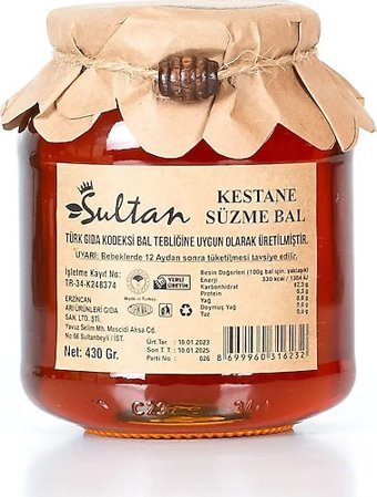 Sultan Karakovan Kestane Balı 430 gr