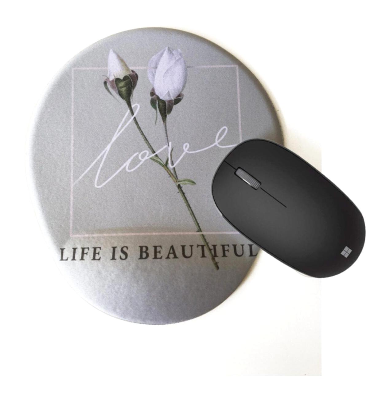 Life Bilek Destekli 25x20 cm Mousepad Gri