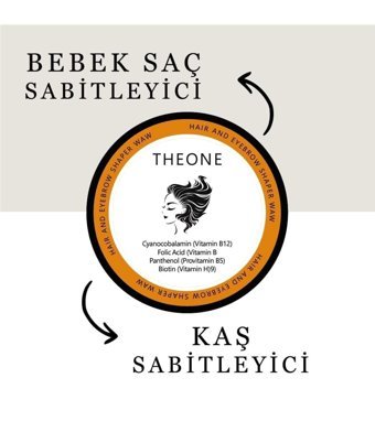THE ONE Suya Dayanıklı Şeffaf Wax Kaş Sabitleyici 50 gr