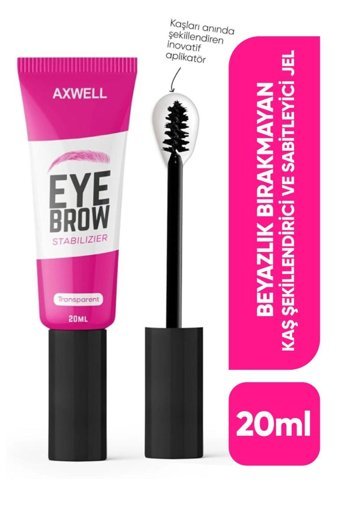 Axwell Suya Dayanıklı Şeffaf Maskara Kaş Sabitleyici 20 ml