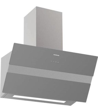 Silverline 3472 Bold 628 m3/h 80 cm Cam Karbon Filtreli Bacalı Duvar Tipi Davlumbaz Gri
