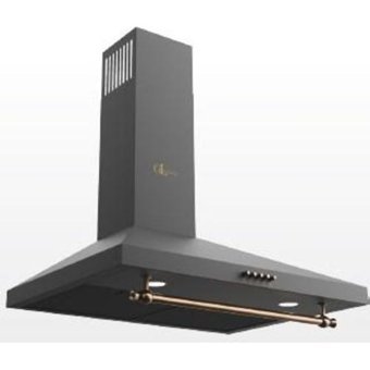 GL General GLD 039RS 115 W 650 m3/h 60 cm Bacalı-Bacasız Duvar Tipi Davlumbaz Siyah