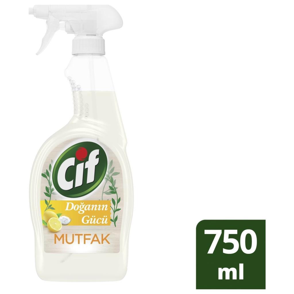 Cif Doğanın Gücü Sıvı Sprey Mutfak Temizleyici 750 ml