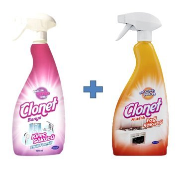 Diversey Clonet Sıvı Sprey Mutfak ve Banyo Temizleyici 2x750 ml