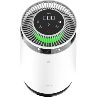 Omix Desktop Pro 25 W 25 dB 20 m² Karbon Filtreli Ozonsuz Hepa Filtreli Hava Temizleyici Beyaz