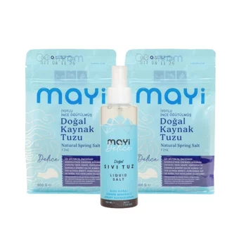 Mayi Tuz Kristal Kaynak Tuzu Paket 2x600 gr + Sıvı Kaynak Tuzu 150 ml