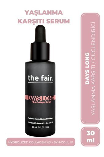 The Fair Yaşlanma Karşıtı Serum %3 Kolajen Nemlendiricili Jel Yüz Maskesi 30 ml