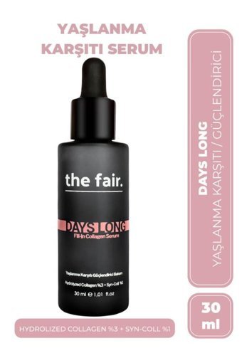 The Fair Yaşlanma Karşıtı Serum %3 Kolajen Nemlendiricili Jel Yüz Maskesi 30 ml