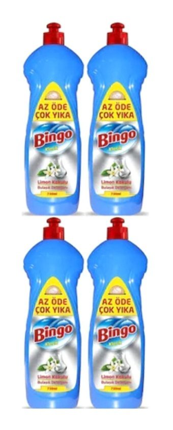 Bingo Limon Kokulu El Bulaşık Deterjanı 4x730 ml