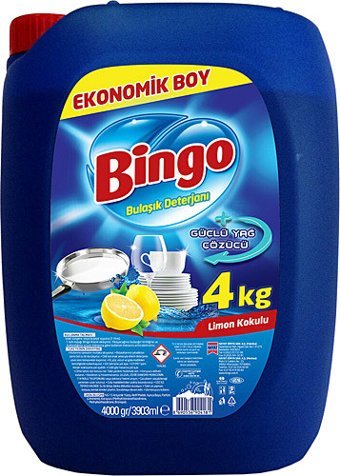 Bingo Limon Kokulu El Bulaşık Deterjanı 24x4 lt