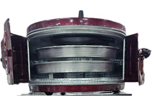 Yıldız YF-011 32 lt Izgaralı Klasik Davul Fırın Bordo