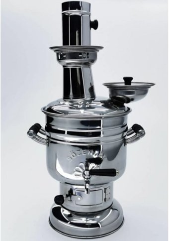 Sözenler KS-11 4.5 lt Çelik Tek Demlikli Tek Musluklulu Elektrikli Semaver Gümüş