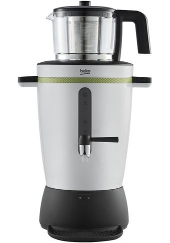 Beko SE 8034 2000 W 3.5 lt Cam Tek Demlikli Tek Musluklulu Plastik Elektrikli Semaver Beyaz