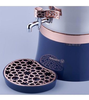 Korkmaz A843-01 Hanedan 2000 W 3.5 lt Çelik Tek Demlikli Tek Musluklulu Elektrikli Semaver Rose Gold