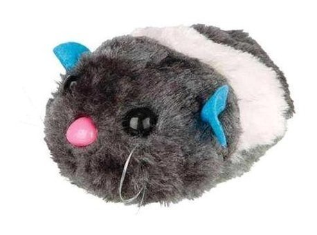 Trixie Kedi Otlu Peluş Isırma Yavru-Yetişkin Fare Kedi Oyuncağı Beyaz-Gri