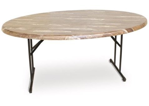 Dockers Banket 94x146 cm Kahverengi Oval Werzalit Bahçe Masası