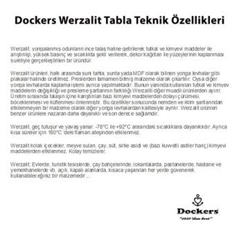 Dockers Valerya 70x120 cm Çok Renkli Dikdörtgen Werzalit Bahçe Masası