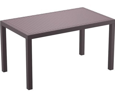 Siesta Orlando 80x140 cm Siyah Dikdörtgen Plastik Bahçe Masası