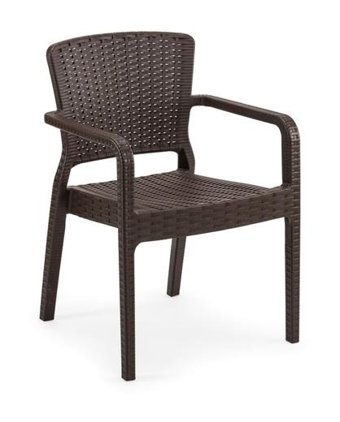 Bintaş Mobilya 90x90 cm Siyah Yuvarlak Plastik Bahçe Masası