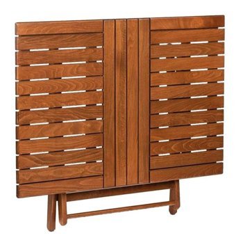 Bahçeci Kaş 80x140 cm Kahverengi Katlanabilir Dikdörtgen Ahşap Bahçe Masası