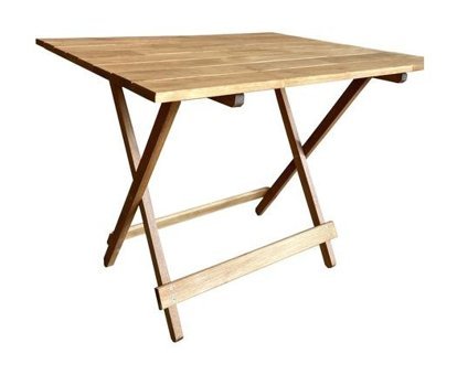 Apak Ahşap 60x80 cm Kahverengi Katlanabilir Dikdörtgen Ahşap Bahçe Masası