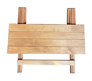 Apak Ahşap 60x80 cm Kahverengi Katlanabilir Dikdörtgen Ahşap Bahçe Masası