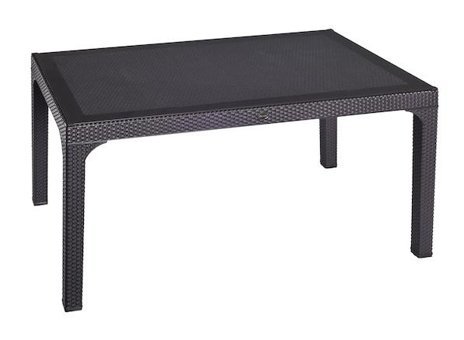 Holiday Troya Eco 150x90 cm Antrasit Dikdörtgen Plastik Bahçe Masası
