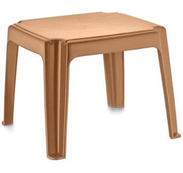 Holiday Teak 50x50 cm Bej Kare Plastik Bahçe Masası