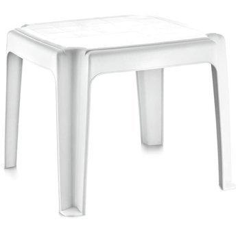 Holiday Teak 50x50 cm Bej Kare Plastik Bahçe Masası