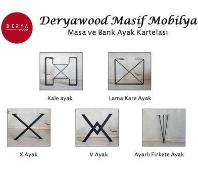 Derya Wood 180x85 cm Kahverengi Kare Ahşap Bahçe Masası