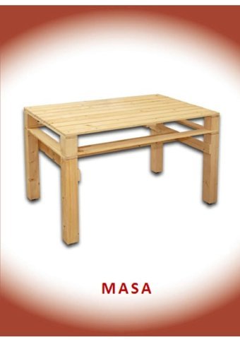 Evoke 120x70 cm Kahverengi Dikdörtgen Ahşap Bahçe Masası