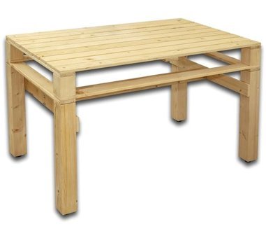 Evoke 120x70 cm Kahverengi Dikdörtgen Ahşap Bahçe Masası
