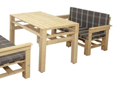 Evoke 120x70 cm Kahverengi Dikdörtgen Ahşap Bahçe Masası